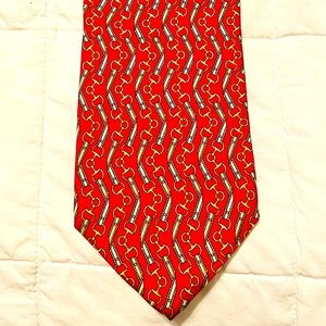 Gucci by Paolo Gucci equestrian silk tie horsebit
